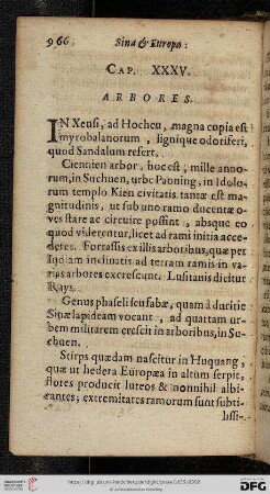 Caput XXXV: Arbores
