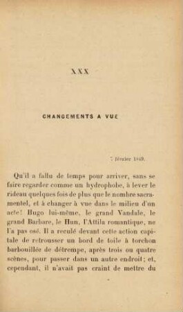 XXX Changements a vue