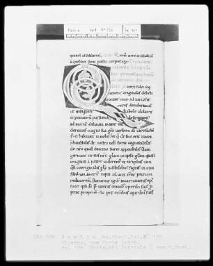 Algerus von Lüttich, de corpore et sanguine domini — Initiale Q, Folio 10 verso
