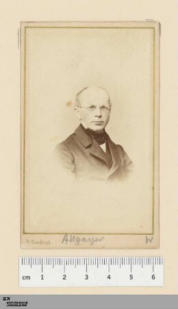 [Bildnis Franz Xaver Allgayer]