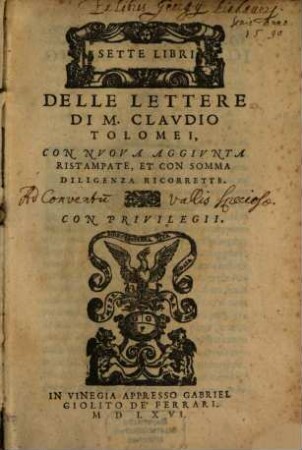 Sette libri delle lettere