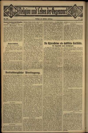 Zweite Ausgabe vom Sonntag, den 22. Juli 1934.