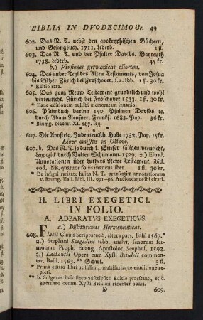 49-128, II. Libri Exegetici