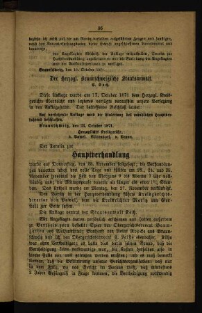 Hauptverhandlung.
