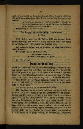 Hauptverhandlung.
