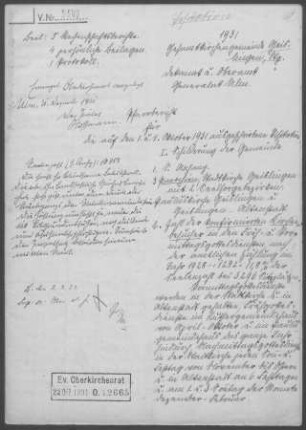 Geislingen/Steige Gesamtgemeinde: Pfarrbericht 1931