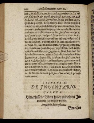 Titulus VI. De Inventario.