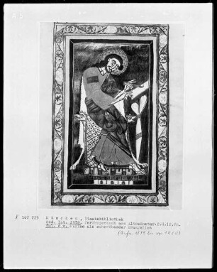 Perikopenbuch aus Kloster Altomünster — Evangelist Markus, Folio 6verso