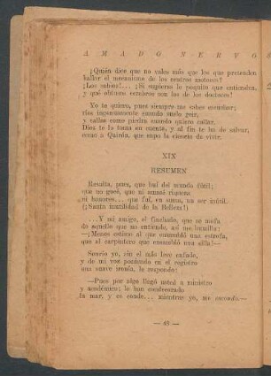 XIX - Resumen