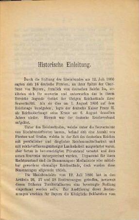 Umfang der Steuerfreiheit der Standesherren in Bayern