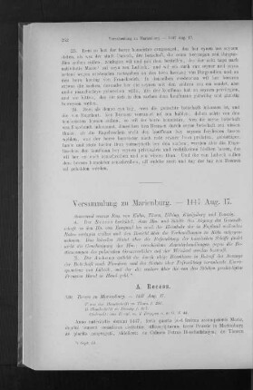 Versammlung zu Marienburg. - 1447 Aug. 17.