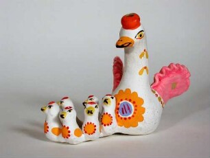 Figurengruppe, Ente mit Küken