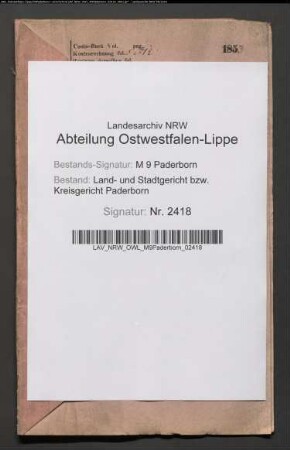 Erblasser: Schnieder, Helene, geb. Wiesse:
