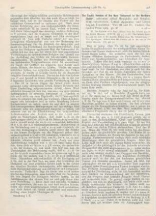 428-430 [Rezension] The Coptic Version of the New Testament in the Northern Dialect, otherwise called Memphitic and Bohairic. Vol. III and IV