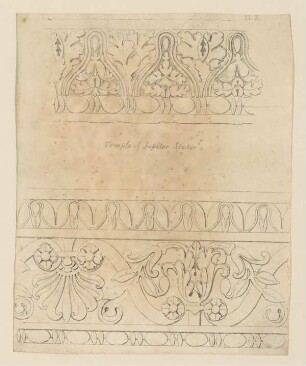 Zierleistenornamente Jupiter Stator (Bauornament, Britisch, Taf. 8)