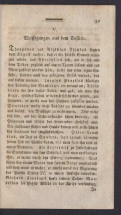 V. Weissagungen aus dem Gestirn