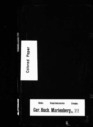 Konsensbuch von Lauta (bei Marienberg)