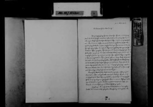 Schreiben von [Großherzog] Leopold von Baden, Karlsruhe, an Johann Ludwig Klüber: Glückwünsche für die Zukunft von Klübers Sohn, Friedrich Adolph Klüber