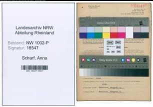 Entnazifizierung Anna Scharf , geb. 04.10.1893 (Polizeibeamtin)