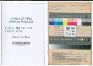 Entnazifizierung Max Herrmann , geb. 01.02.1895 (Polizeibeamter)