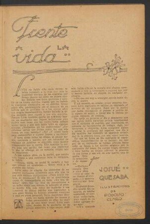Frente a la vida : Ilustraciones de Rodolfo Claro