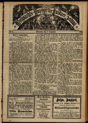 Zweite Ausgabe vom Mittwoch, den 03. Dezember 1890.