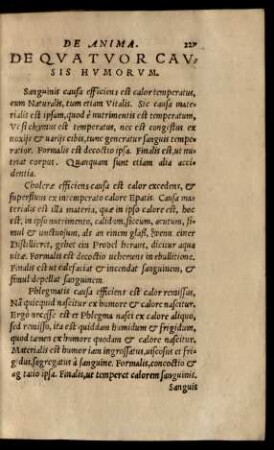 De Quatuor Causis Humorum.