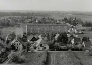 Moritzburg, Blick vom Turm der Kirche Eisenberg nach Südsüdwest