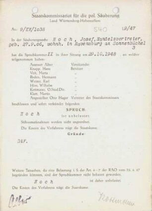 Hoch, Josef