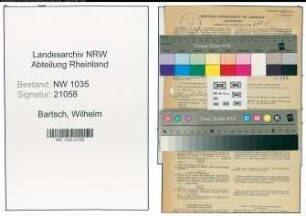 Entnazifizierung Wilhelm Bartsch , geb. 14.01.1893 (Bergbauangestellter)