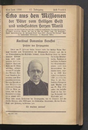 Mai-Juni 1916. 17. Jahrgang. Heft 5 und 6