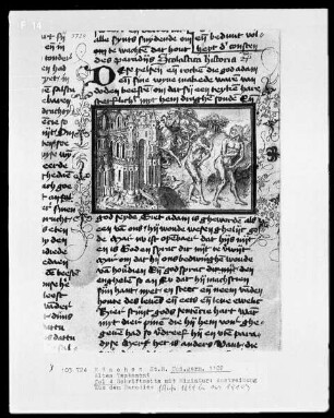Altes Testament — Austreibung aus dem Paradies, Folio 4recto