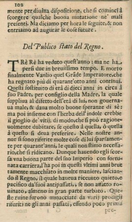 Del Publico stato del Regno