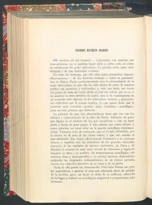 Sobre Rubén Darío