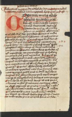 De fine religiosae perfectionis et de modo fruendi Deo in praesenti vita