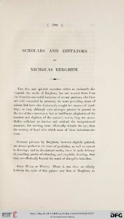 Scholars and Imitators of Nicholas Berghem