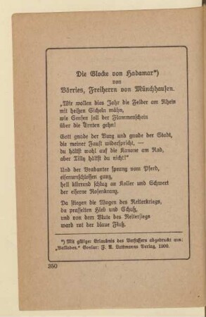 Börries, Freiherrn von Münchhausen