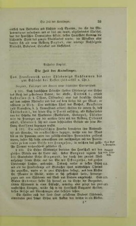 Sechstes Kapitel. Die Zeit der Karolinger