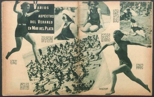 Varios aspectos del veraneo en Mar del Plata [Fotografías]