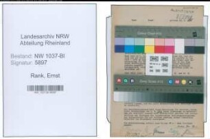 Entnazifizierung Ernst Rank , geb. 10.05.1898 (Studienrat)