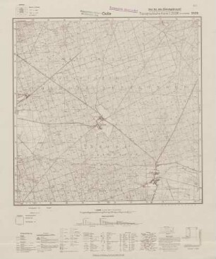 3535 Dolle, Topographische Karte 1:25000 (4cm - Karte)