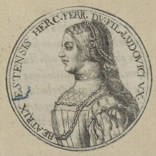 Bildnis der Beatrix, Herzogin von Mailand