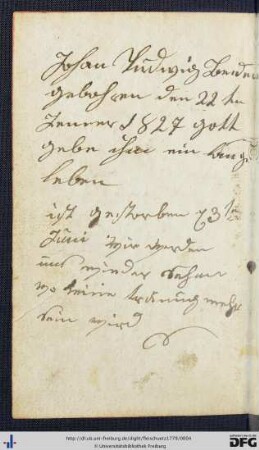 Handschriftliche Notizen.