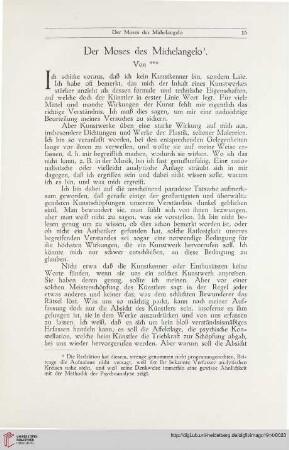 3: Der Moses des Michelangelo