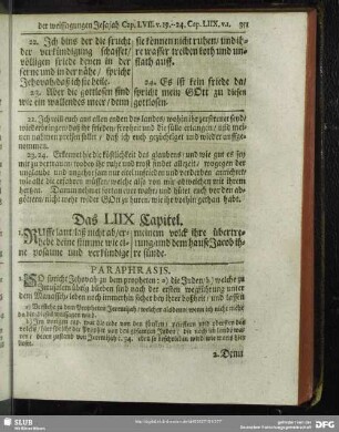 Das LIIX Capitel