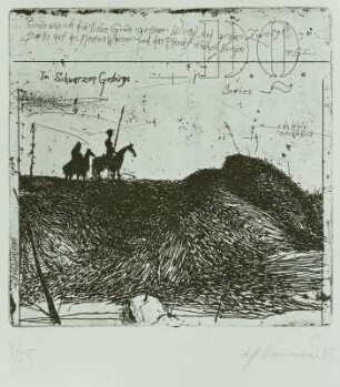 Aus dem Zyklus "Don Quichote in la Mancha", Blatt 1
