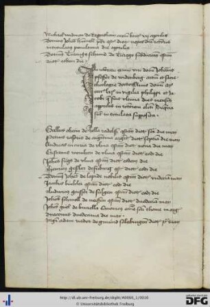 [fol. 7] Rektorat Johann Pfeffer 1461