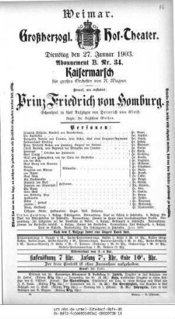 Prinz Friedrich von Homburg