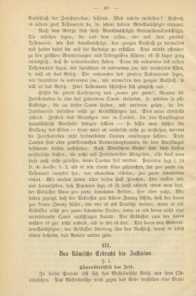 III. Das Römische Erbrecht bis Justinian