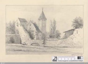 Schloss Gießen im Jahr 1872
